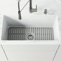 Gray silicone sink grid modern kitchen accessory handmade and rust resistant