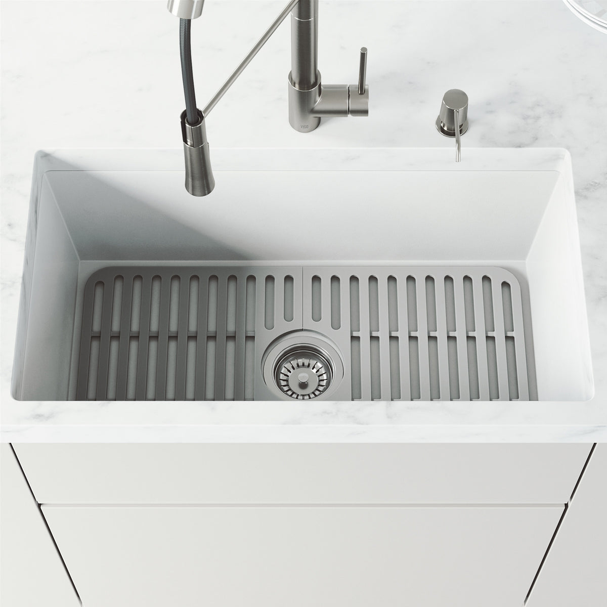 Gray silicone sink grid modern kitchen accessory handmade and rust resistant