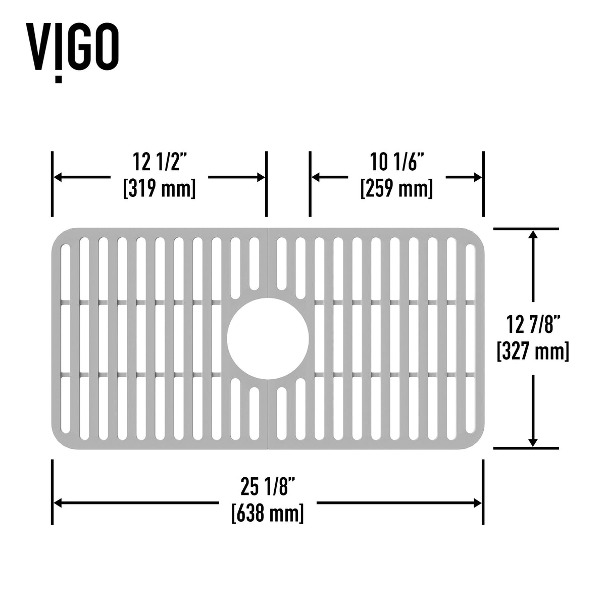 Commercial-grade silicone grid for sink contemporary kitchen design gray finish