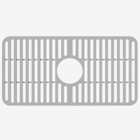 Modern gray silicone sink grid approved for commercial use scratch resistant