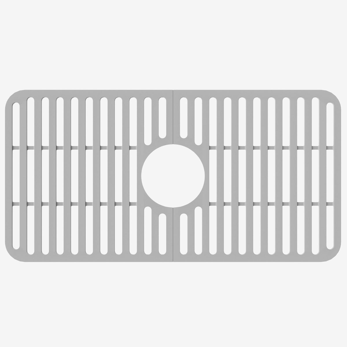 Modern gray silicone sink grid approved for commercial use scratch resistant