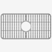 Contemporary kitchen sink accessory silicone grid with gray finish handmade