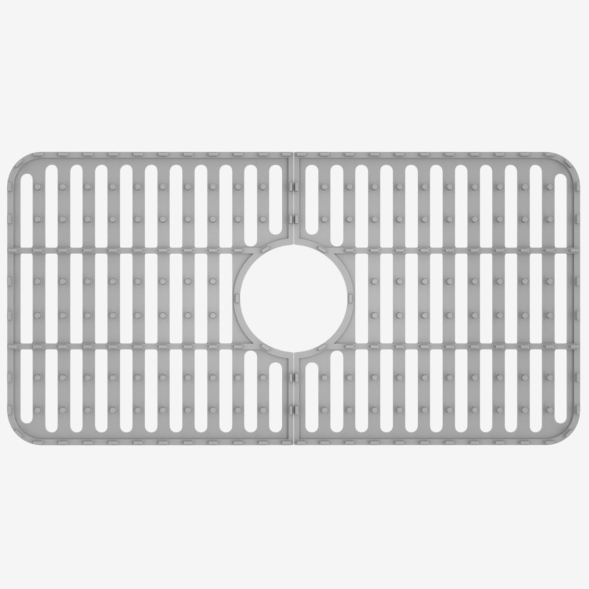 Contemporary kitchen sink accessory silicone grid with gray finish handmade