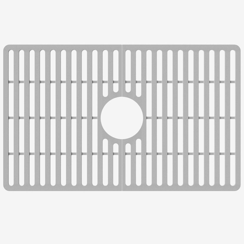 Rust resistant gray silicone sink grid modern design kitchen accessory