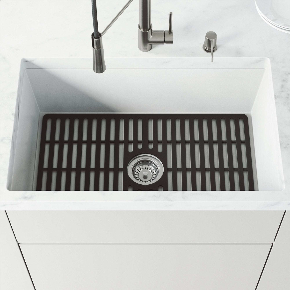 Matte black silicone sink grid modern kitchen accessory handmade fade resistant