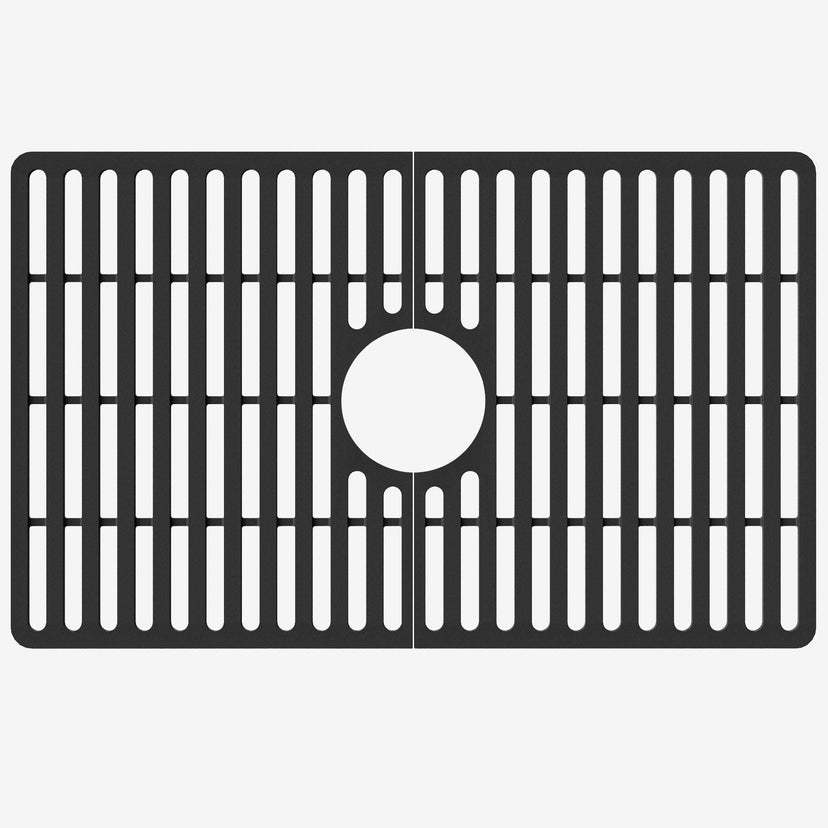 Rust resistant matte black silicone sink grid modern design kitchen accessory
