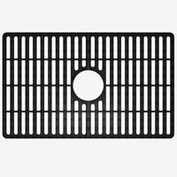 Matte black silicone sink accessory with scratch resistant finish contemporary style