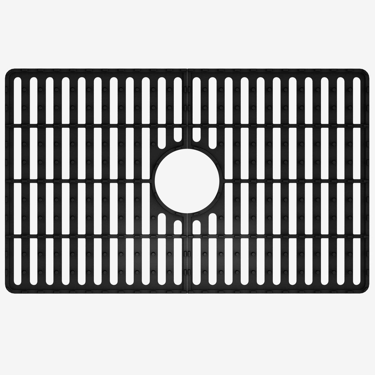 Matte black silicone sink accessory with scratch resistant finish contemporary style