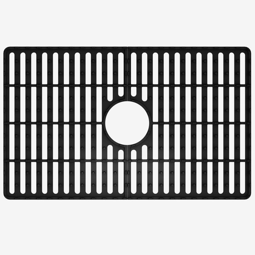 Matte black silicone sink accessory with scratch resistant finish contemporary style