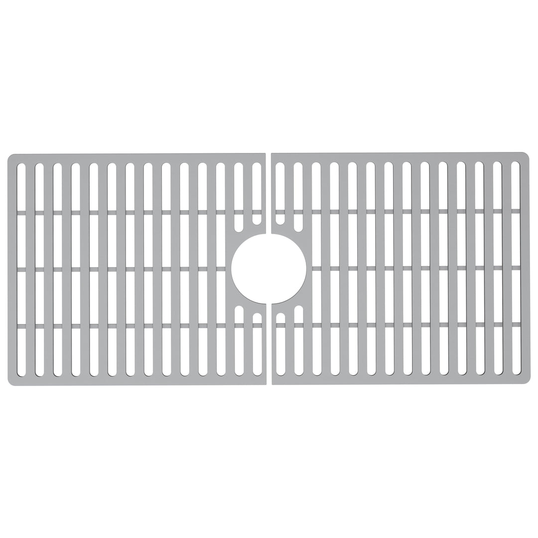 Contemporary gray silicone grid for sink commercial use scratch resistant