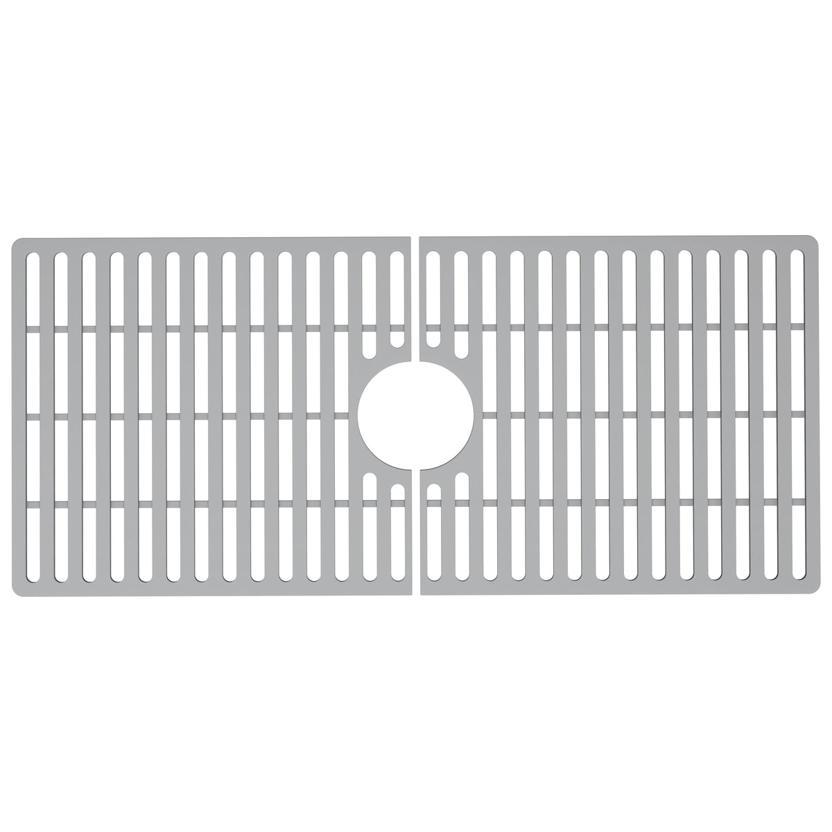 Contemporary gray silicone grid for sink commercial use scratch resistant