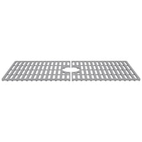 Fade resistant gray silicone grid kitchen sink accessory commercial approved