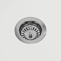 Chrome brass sink accessory with scratch and rust resistant finish
