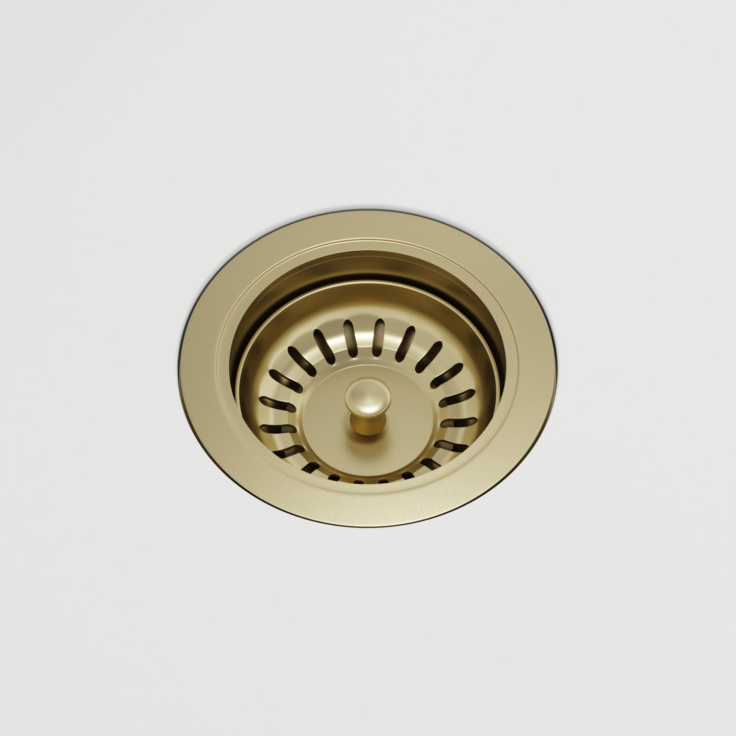 Matte brushed gold brass sink accessory with scratch and rust resistance
