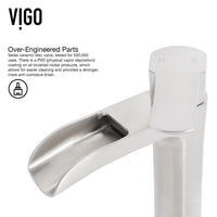 Glass Round Vessel Bathroom Sink in Onyx Gray with Niko Faucet and Pop-Up Drain in Brushed Nickel