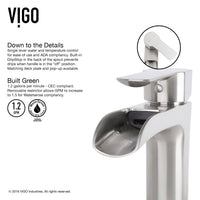 Glass Round Vessel Bathroom Sink in Silver with Niko Faucet and Pop-Up Drain in Brushed Nickel