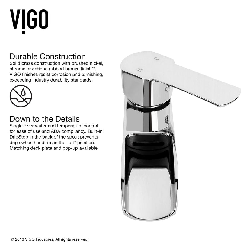Glass Rectangular Vessel Bathroom Sink in Turquoise Blue with Niko Faucet and Pop-Up Drain in Chrome