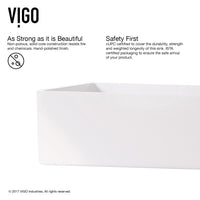 Matte Stone Magnolia Composite Rectangular Vessel Bathroom Sink in White with Faucet and Pop-Up Drain in Brushed Nickel