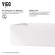 Matte Stone Magnolia Composite Rectangular Vessel Bathroom Sink in White with Niko Faucet and Pop-Up Drain in Chrome