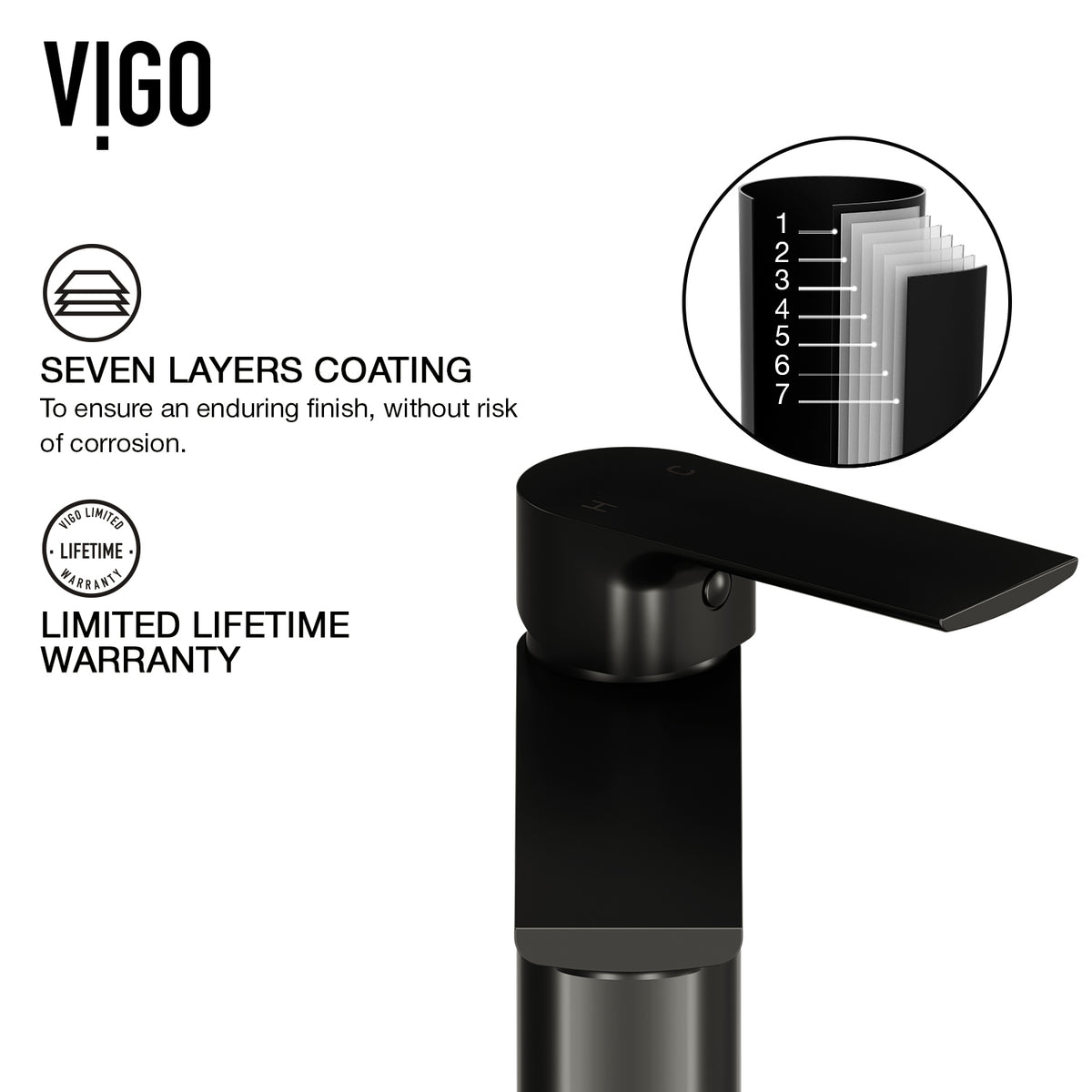 Matte Stone Marigold Composite Rectangular Vessel Bathroom Sink in White with Faucet and Pop-Up Drain in Matte Black