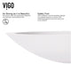 Matte Stone Wisteria Composite Oval Vessel Bathroom Sink in White with Norfolk Faucet and Pop-Up Drain in Chrome