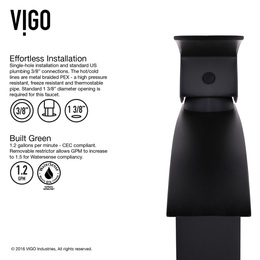 Matte Shell Cavalli Glass Round Vessel Bathroom Sink in Black with Duris Faucet and Pop-Up Drain in Matte Black