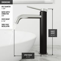 Glass Rectangular Vessel Bathroom Sink in Turquoise Blue with Lexington Faucet and Pop-Up Drain in Brushed Nickel