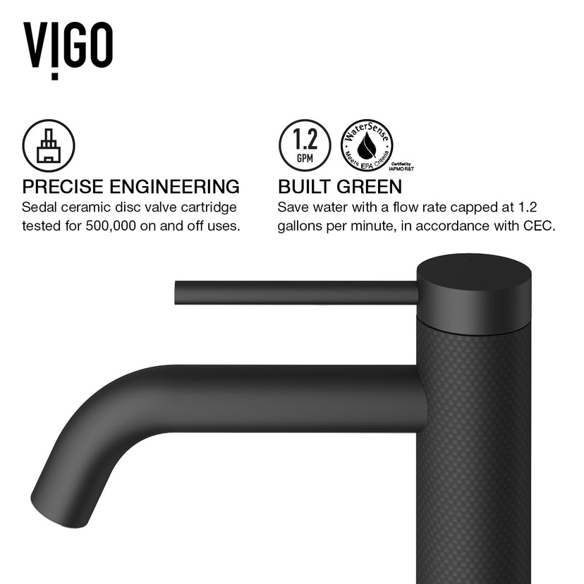 Matte Stone Magnolia Composite Rectangular Vessel Bathroom Sink in White with Faucet in Matte Black and Pop-Up Drain
