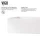 Matte Stone Magnolia Composite Rectangular Vessel Bathroom Sink in White with Faucet in Matte Black and Pop-Up Drain
