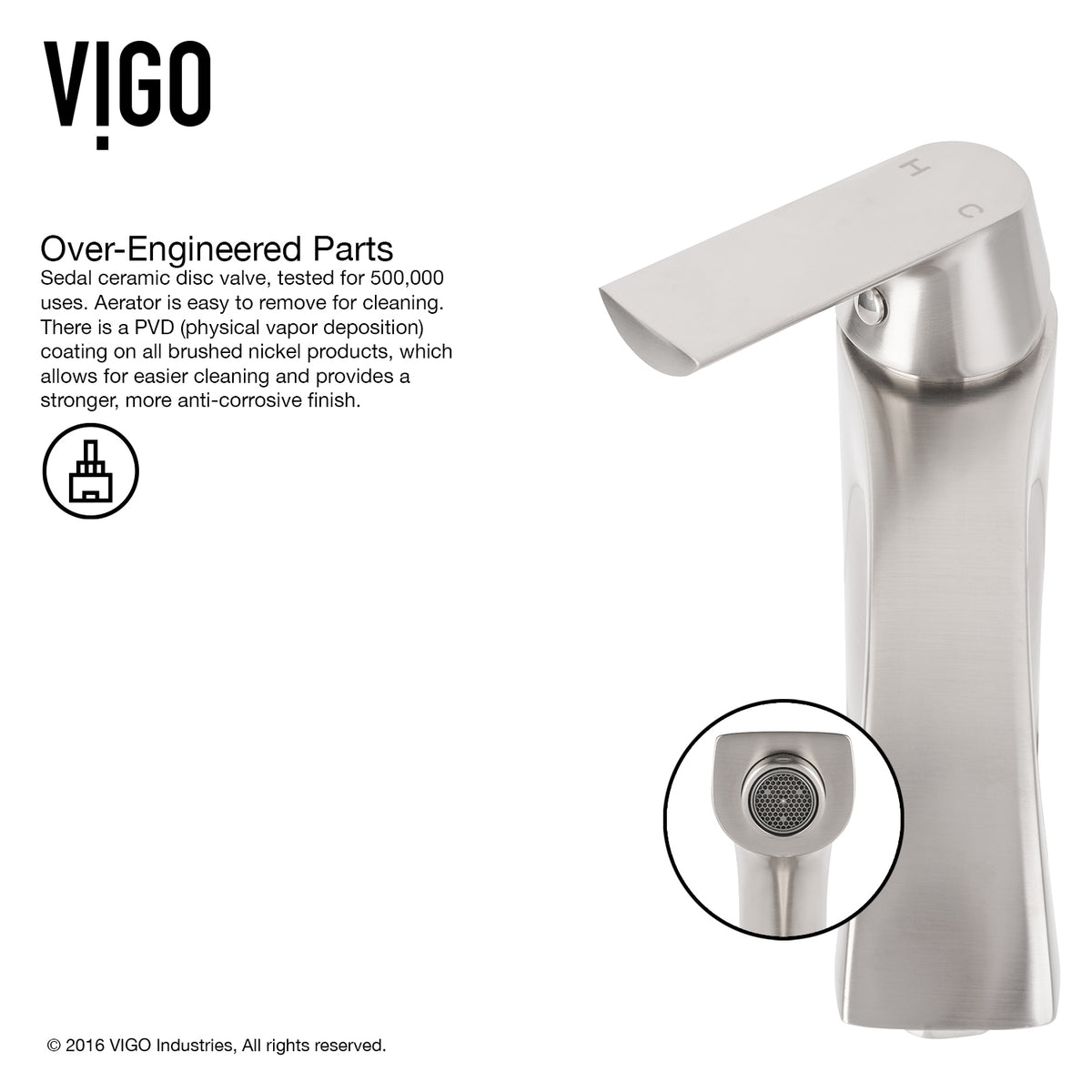 Glass Rectangular Vessel Bathroom Sink in Onyx Gray with Linus Faucet and Pop-Up Drain in Brushed Nickel