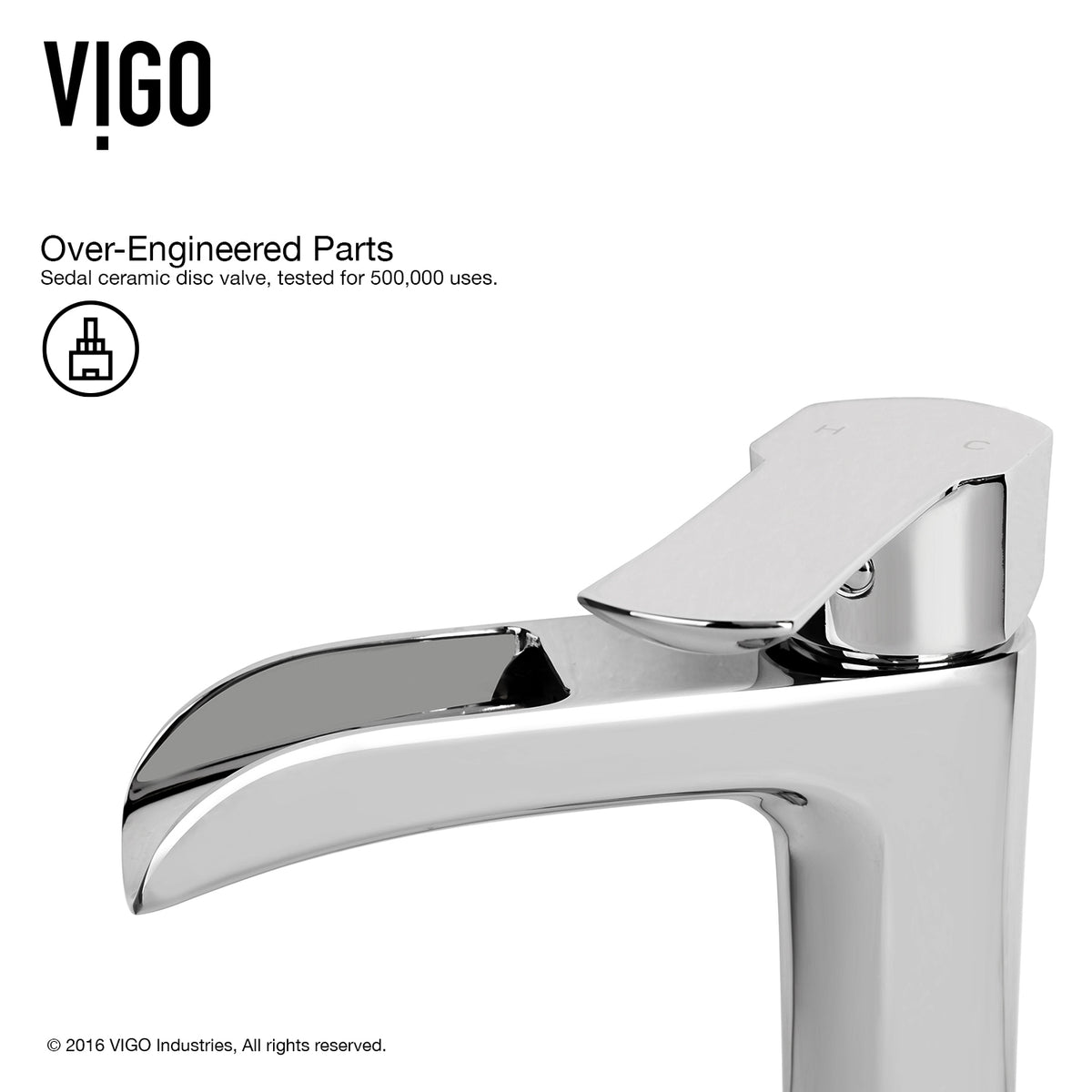 Glass Rectangular Vessel Bathroom Sink in Onyx Gray with Niko Faucet and Pop-Up Drain in Chrome