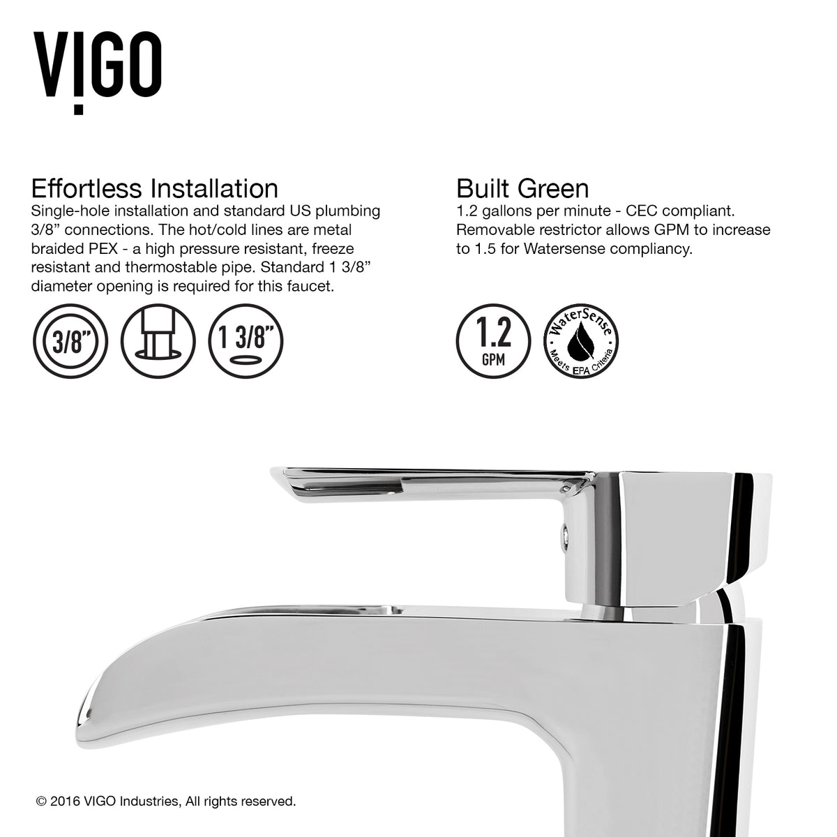 Glass Rectangular Vessel Bathroom Sink in Onyx Gray with Niko Faucet and Pop-Up Drain in Chrome
