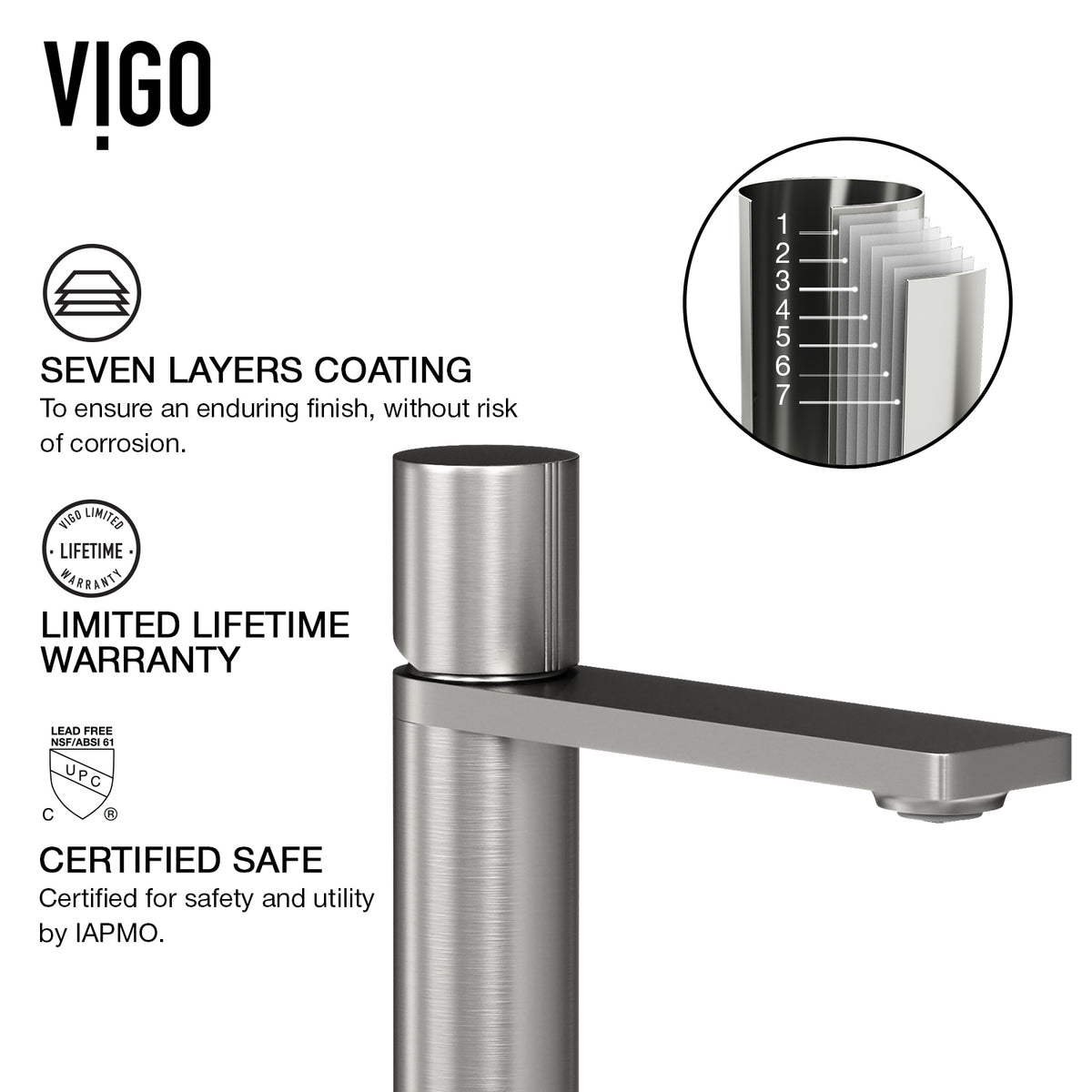 Matte Shell Sottile Glass Rectangular Vessel Bathroom Sink in Black with Faucet and Pop-Up Drain in Brushed Nickel