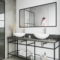 Matte Stone Lotus Composite Round Vessel Bathroom Sink in White with Gotham Faucet and Pop-Up Drain in Brushed Nickel