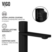 Matte Stone Wisteria Composite Oval Vessel Bathroom Sink in White with Gotham Faucet and Pop-Up Drain in Matte Black