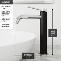 Concreto Stone 16 in. Concrete Oval Vessel Bathroom Sink in Gray with Lexington Faucet and Pop-Up Drain in Chrome