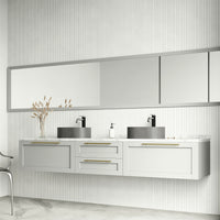 Concreto Stone 16 in. Concrete Oval Vessel Bathroom Sink in Gray with Lexington Faucet and Pop-Up Drain in Chrome