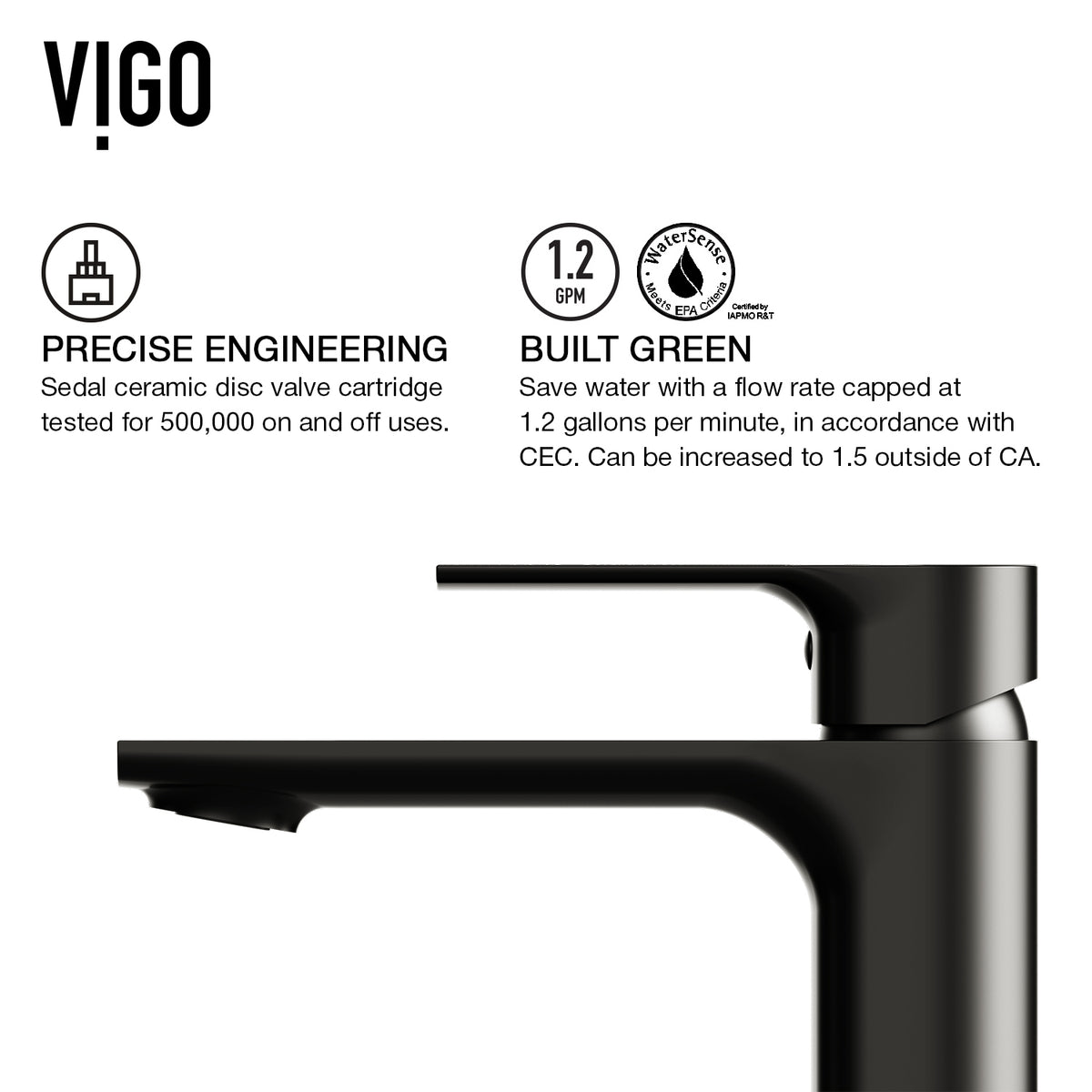 Concreto Stone 20 in. Rectangular Vessel Bathroom Sink in Gray with Norfolk Faucet and Pop-Up Drain in Matte Black