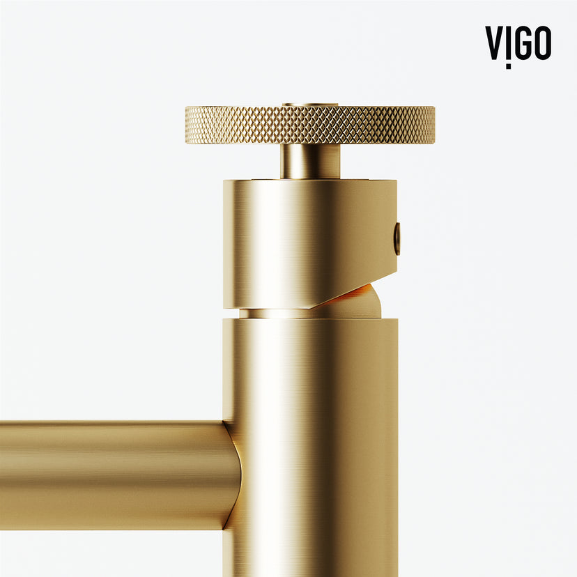 Matte Stone Magnolia Composite Rectangular Vessel Bathroom Sink in White with Cass Faucet and Pop-Up Drain in Matte Gold