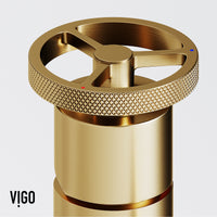 Matte Stone Magnolia Composite Rectangular Vessel Bathroom Sink in White with Cass Faucet and Pop-Up Drain in Matte Gold