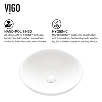 Round Vessel Bathroom Sink with Faucet and Pop-Up Drain
