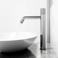 Matte Stone Wisteria Composite Oval Vessel Bathroom Sink in White with Apollo Faucet and Pop-Up Drain in Brushed Nickel