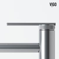 Matte Stone Magnolia Composite Rectangular Vessel Bathroom Sink in White with Sterling Faucet and Pop-Up Drain in Chrome