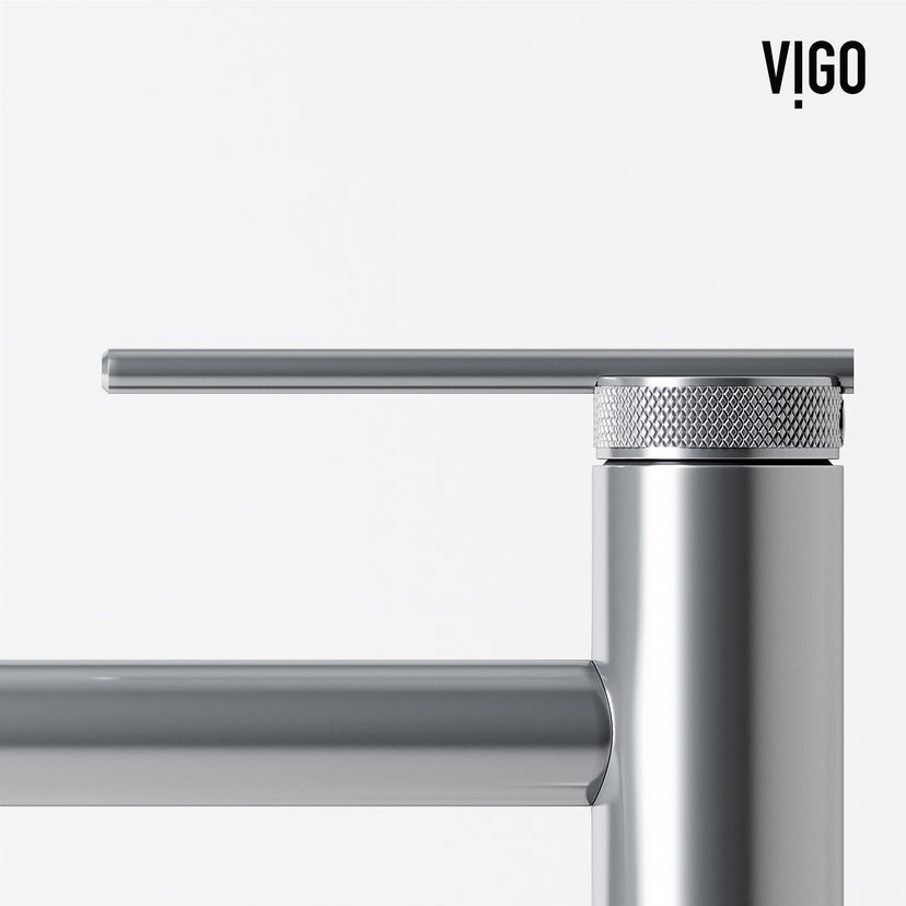 Matte Stone Magnolia Composite Rectangular Vessel Bathroom Sink in White with Sterling Faucet and Pop-Up Drain in Chrome