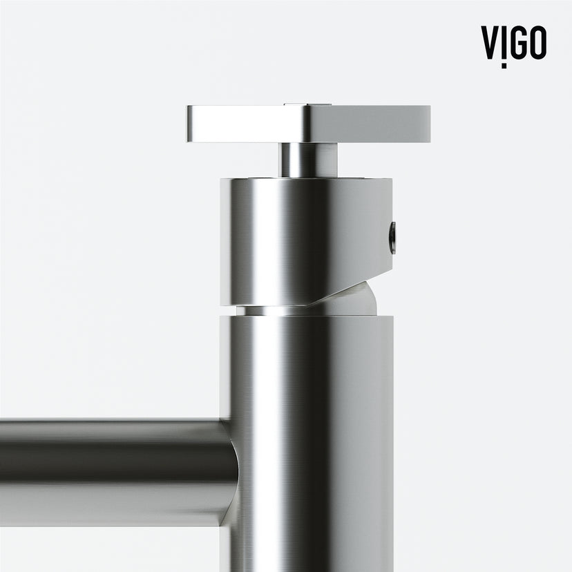 Matte Stone Magnolia Composite Rectangular Vessel Bathroom Sink in White with Faucet and Pop-Up Drain in Brushed Nickel