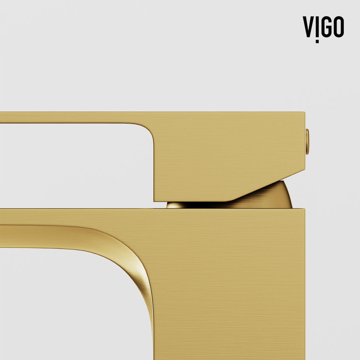 Concreto Stone Round Vessel Bathroom Sink and Faucet in Matte Brushed Gold