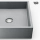 VIGO Concreto Stone Bathroom Sink with Cass Vessel Faucet and Pop-Up Drain in Brushed Nickel