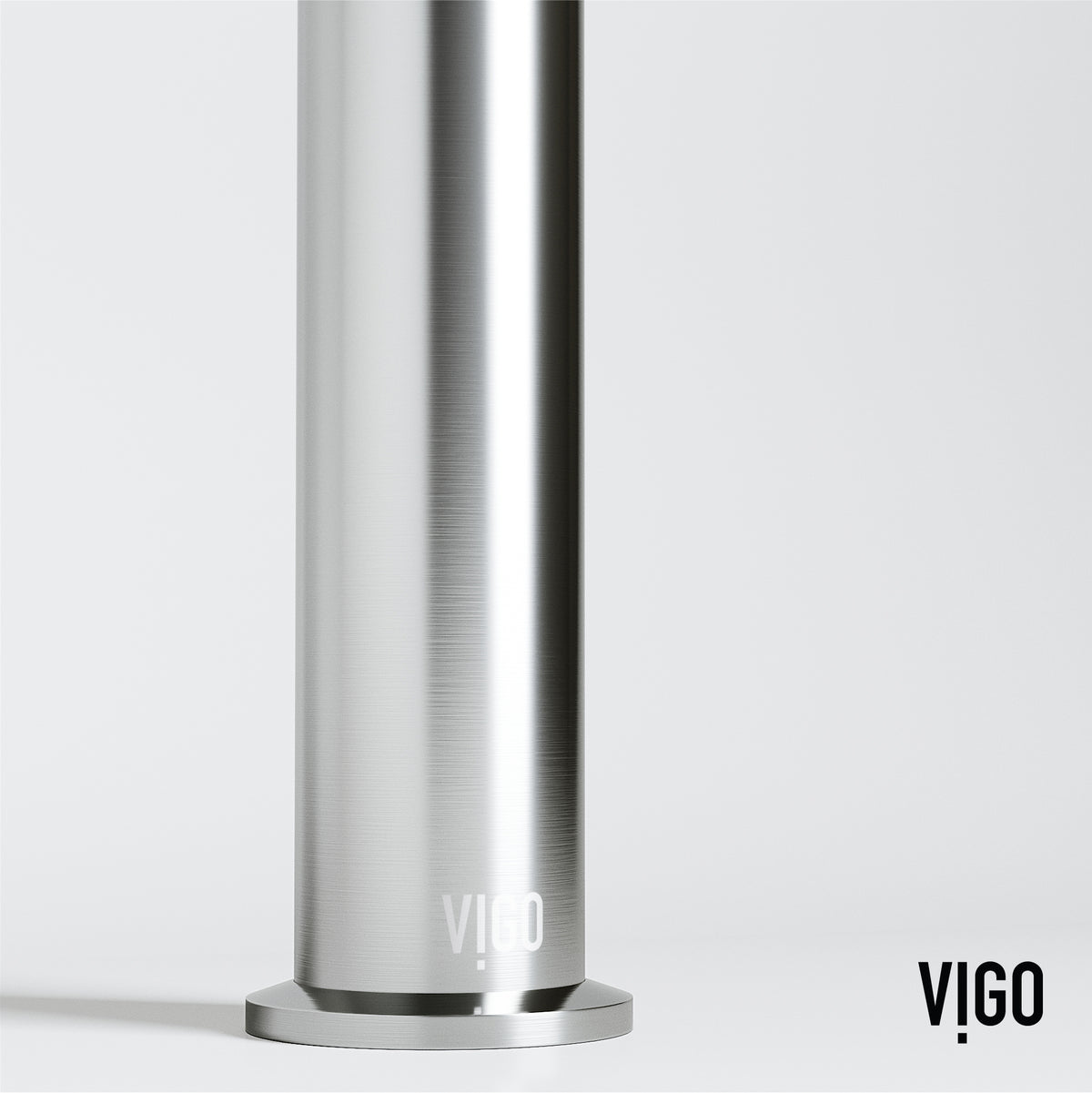 VIGO Concreto Stone Bathroom Sink with Sterling Vessel Faucet and Pop-Up Drain in Brushed Nickel