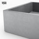 VIGO Concreto Stone Bathroom Sink with Sterling Vessel Faucet and Pop-Up Drain in Brushed Nickel