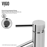 White Frost Glass Round Vessel Bathroom Sink with Dior Faucet and Pop-Up Drain in Chrome